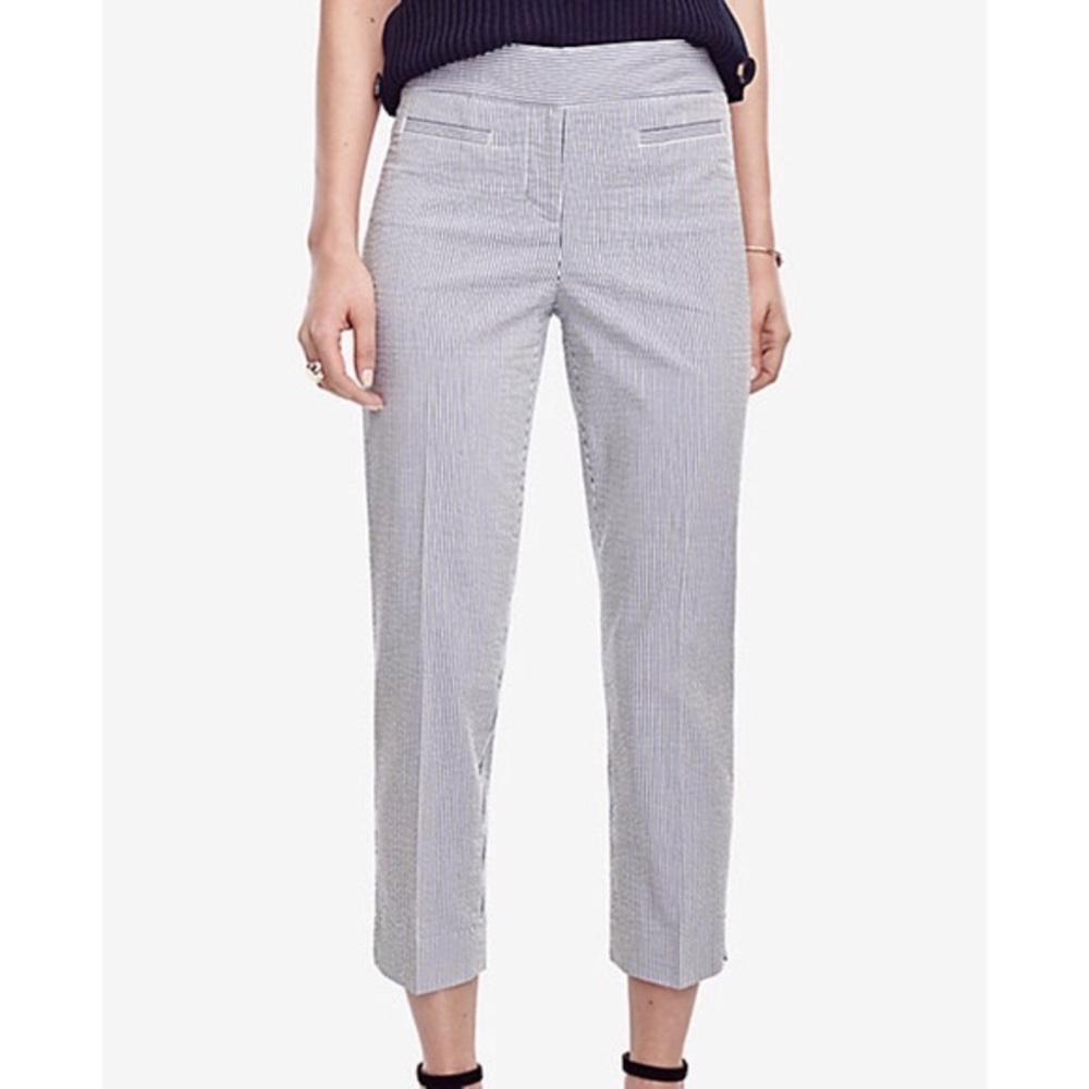 ANN TAYLOR LOFT SEERSUCKER PANTS